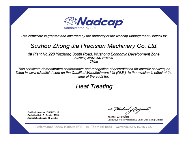 NADCAP certification